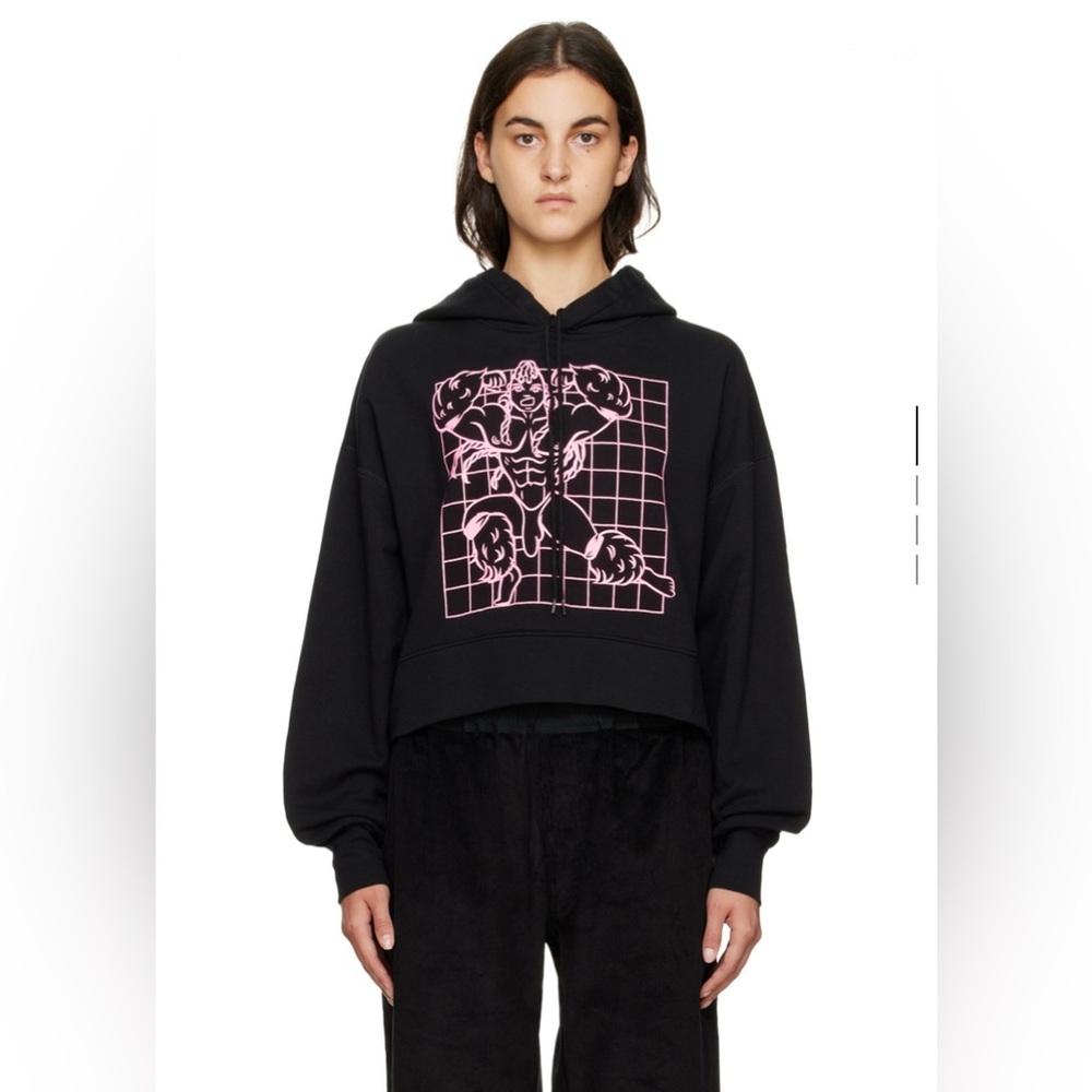 NWOT Bernhard Willhelm Black Graphic Hoodie